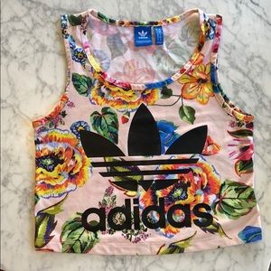 Adidas Limited Edition Floral Crop Top